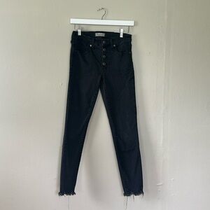 Madewell black high rise skinny 27